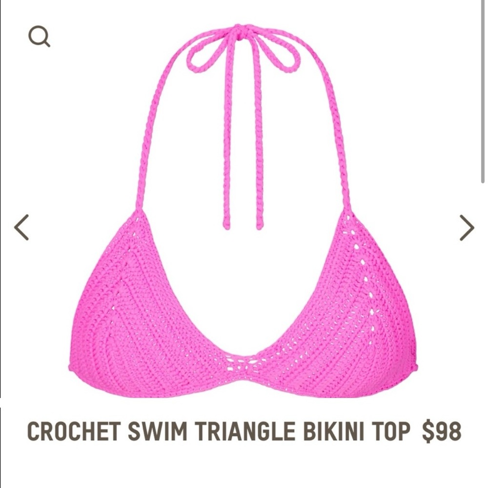Skims Crochet Triangle Top